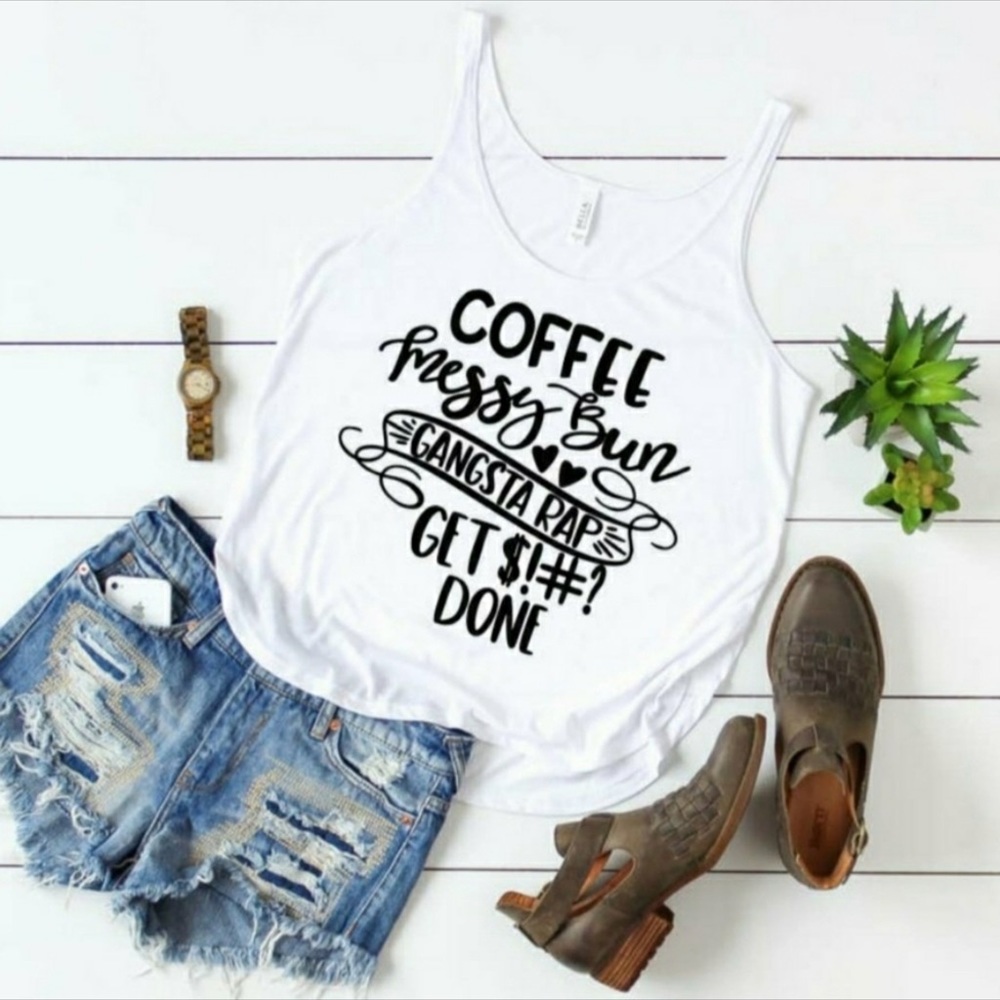 Graphic Tank Top - White